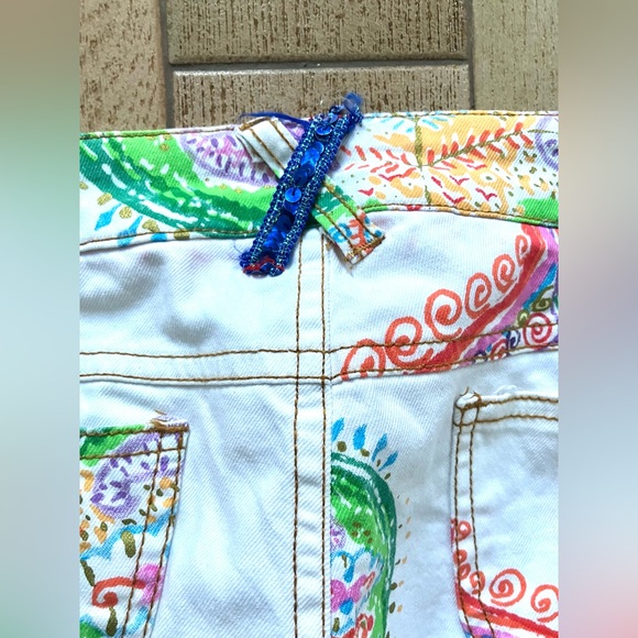 Women’s DESIGUAL paisley LORISE stretch DENIM PREMIUM JEANS! Size: 28 EUC - Picture 7 of 10